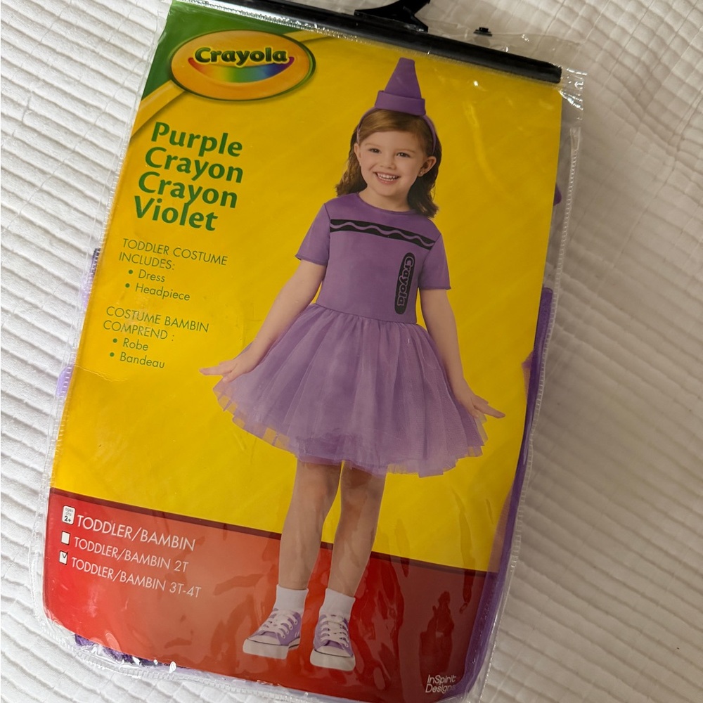 Crayola Violet Crayon Kids Costume